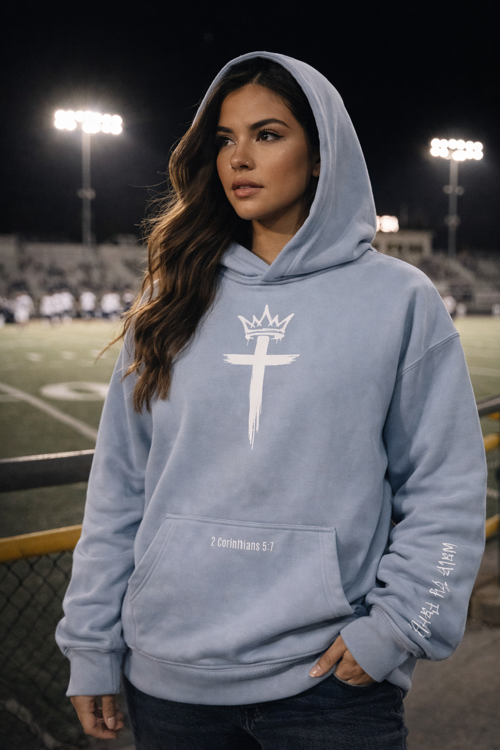 Walk By Faith Premium Relax Hoodie