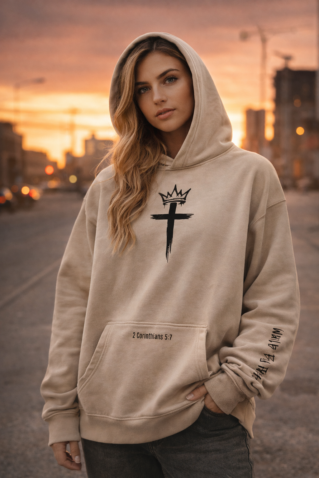 Walk By Faith Premium Relax Hoodie