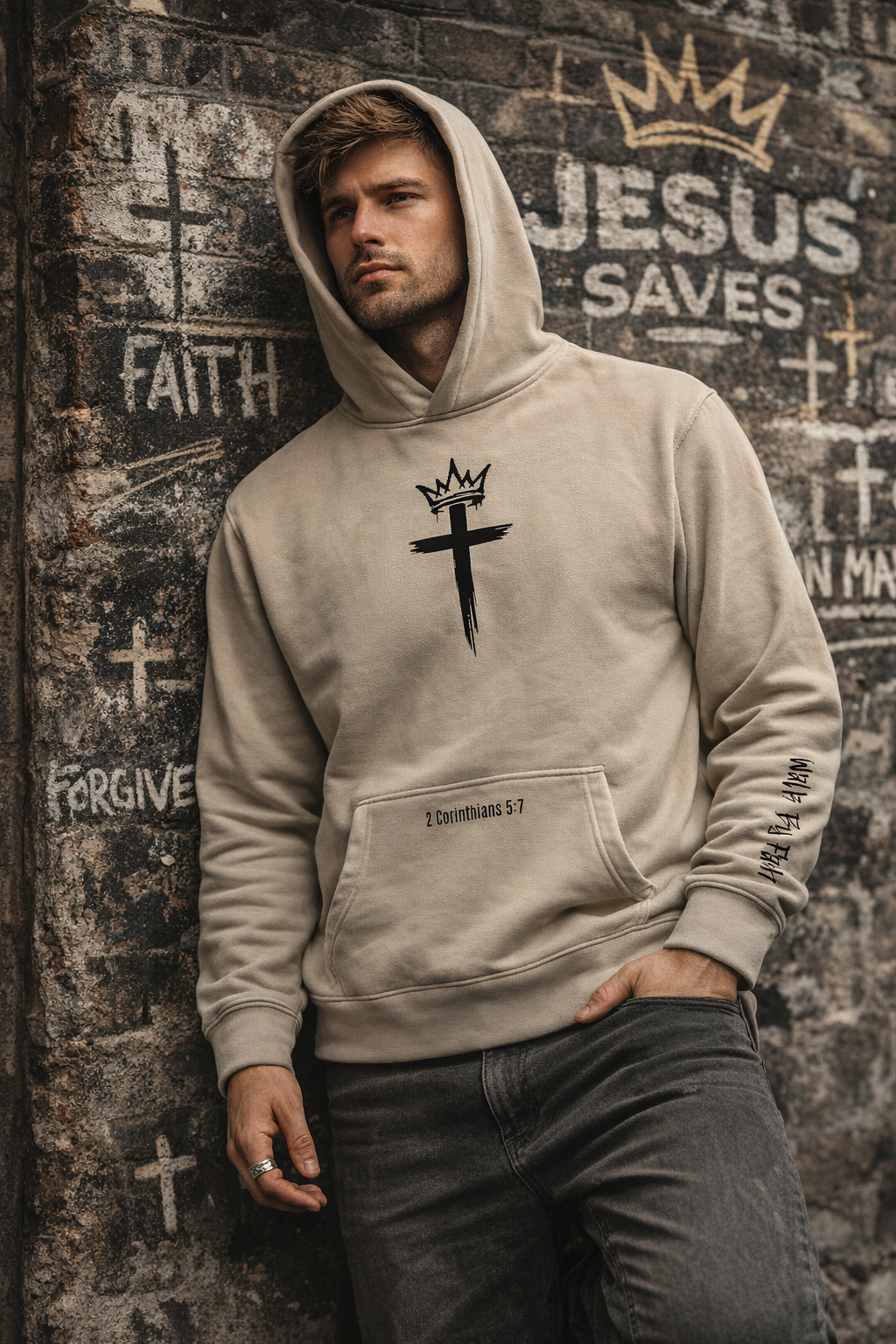 Walk By Faith Premium Relax Hoodie